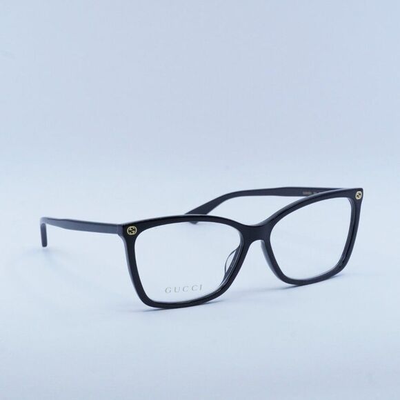 NEW GUCCI GG0025O 001 BLACK EYEGLASSES - Picture 9 of 11